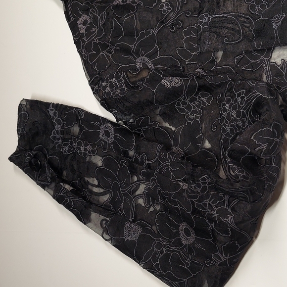 Erin London sheer Blouse  Size Small - Picture 4 of 9